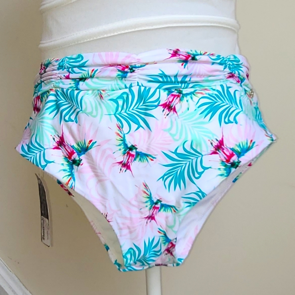 Agua Menta High Waist Bikini Bottom